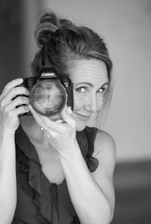 Bridget Daehler behind her Canon 5D