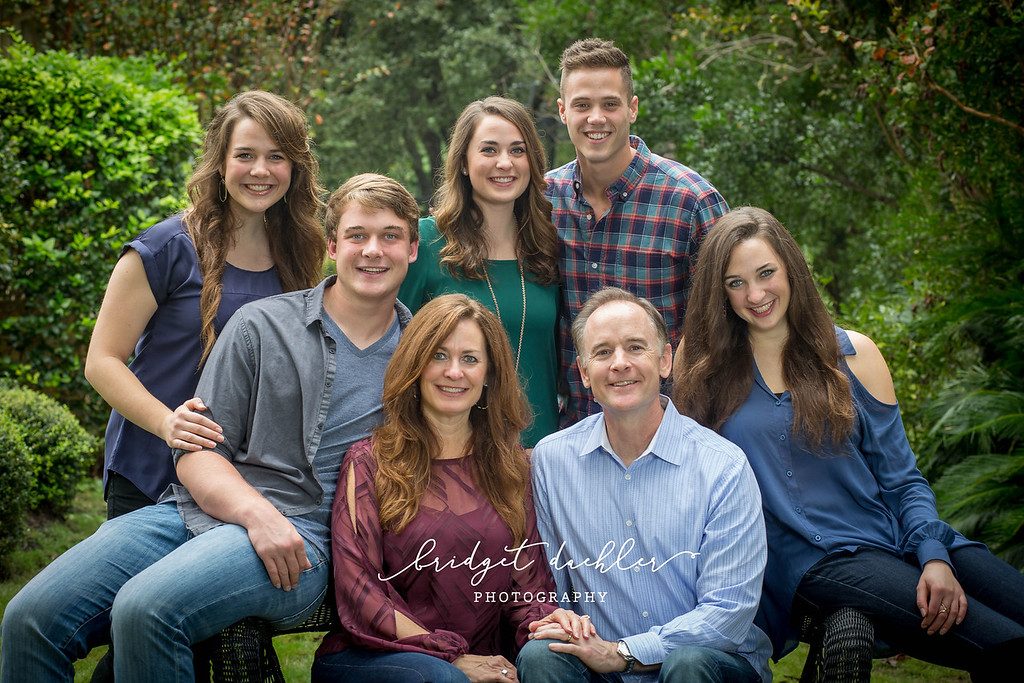 Unposed family portrait during a golden-hour session in Austin, Texas (horizontal frame 51, variation 6)