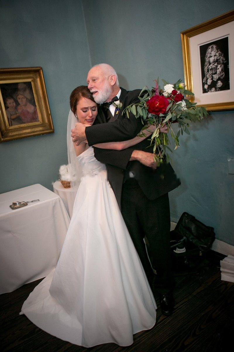 Wedding ceremony moment photographed in natural light near Austin (vertical frame 19, variation 5)