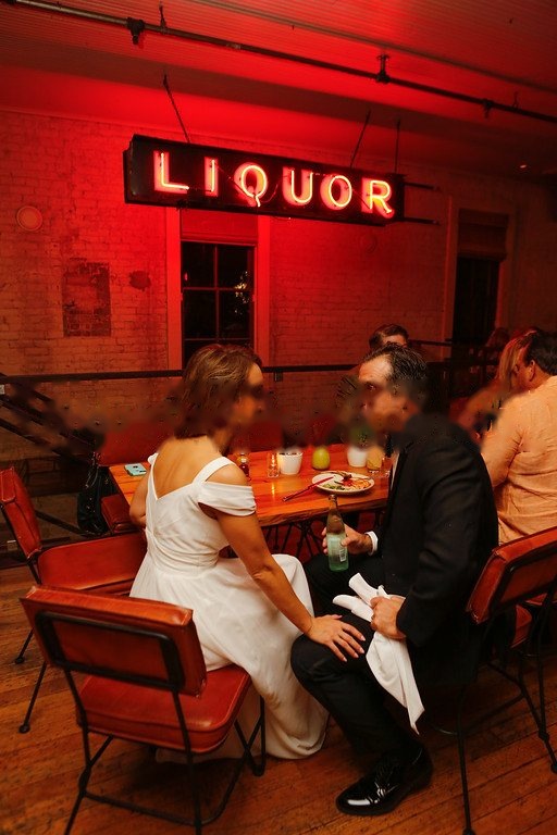 Reception detail photograph from an Austin-area wedding (vertical frame 32, variation 8)