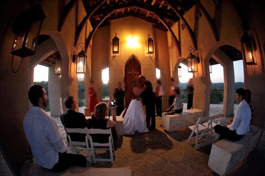 Couple portrait at golden hour on a wedding day in Austin, Texas (horizontal frame 38, variation 10)