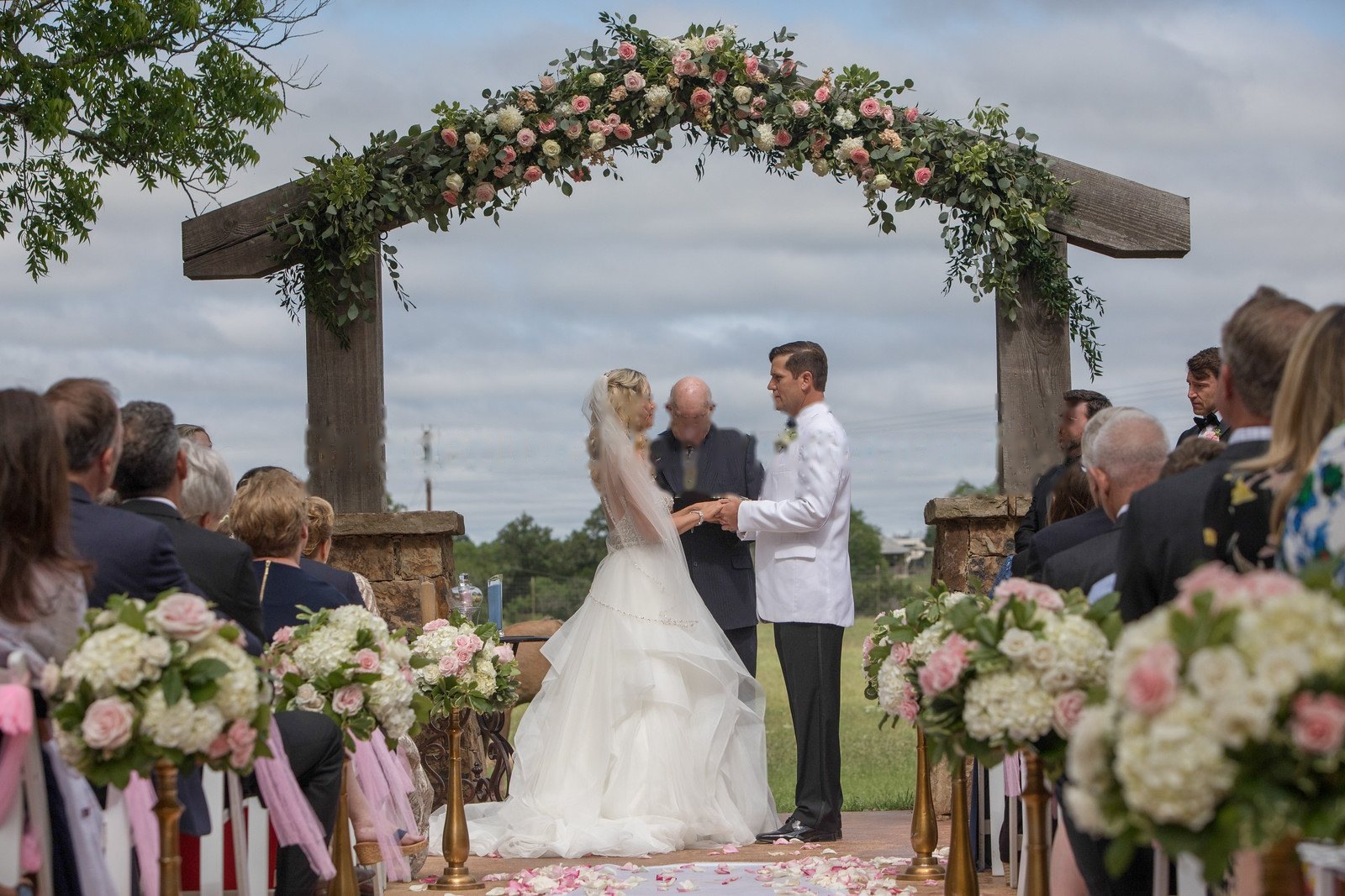 Wedding ceremony moment photographed in natural light near Austin (horizontal frame 7, variation 2)